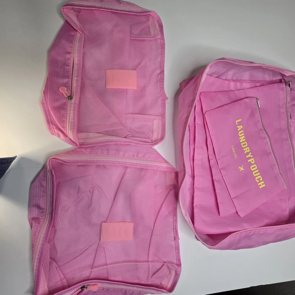 Pink Garment‎ Bag Set for Travel and Home
